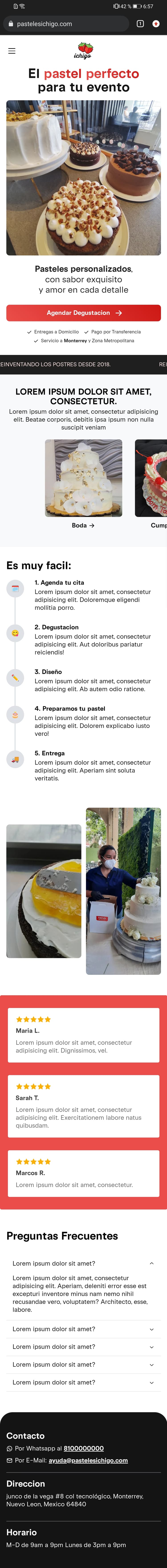 Website content
